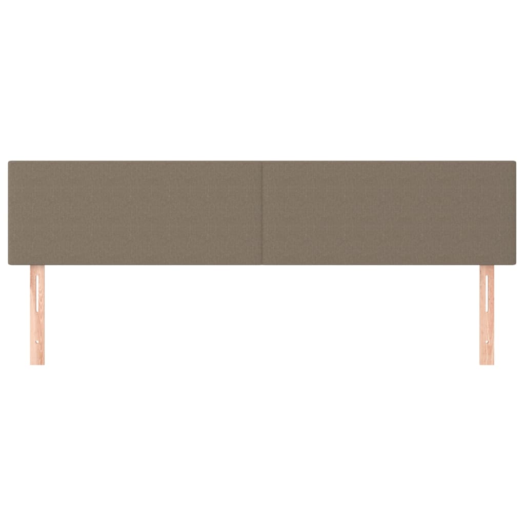 vidaXL Tăblii de pat, 2 buc, gri taupe, 90x5x78/88 cm, textil vidaXL Tăblii de pat, 2 buc, gri taupe, 90x5x78/88 cm, textil