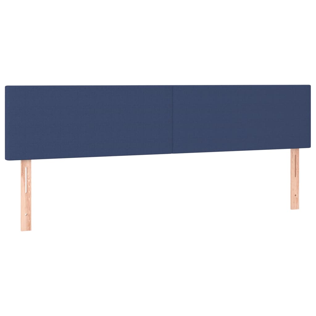 vidaXL Tăblii de pat, 2 buc, albastru, 90x5x78/88 cm, textil vidaXL Tăblii de pat, 2 buc, albastru, 90x5x78/88 cm, textil