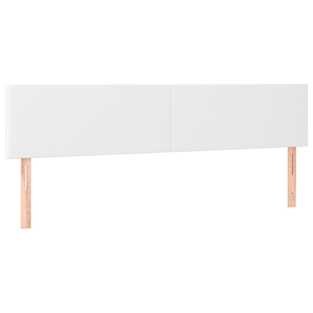 vidaXL Tăblii de pat, 2 buc, alb, 90x5x78/88 cm, piele ecologică vidaXL Tăblii de pat, 2 buc, alb, 90x5x78/88 cm, piele ecologică