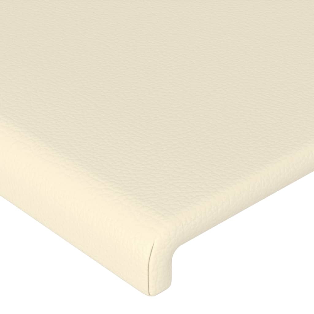 vidaXL Tăblii de pat, 2 buc, crem, 90x5x78/88 cm, piele ecologică vidaXL Tăblii de pat, 2 buc, crem, 90x5x78/88 cm, piele ecologică