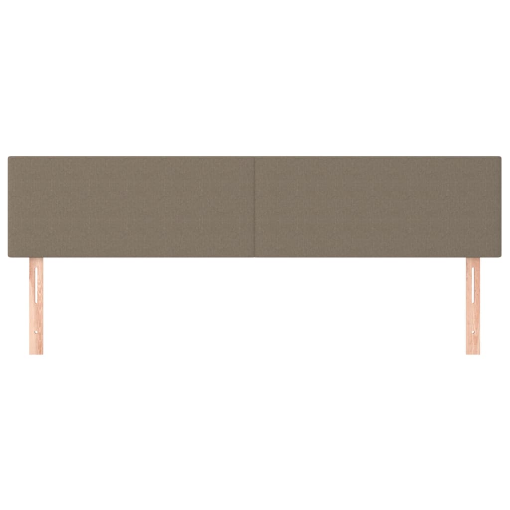 vidaXL Tăblii de pat, 2 buc, gri taupe, 100x5x78/88 cm, textil vidaXL Tăblii de pat, 2 buc, gri taupe, 100x5x78/88 cm, textil