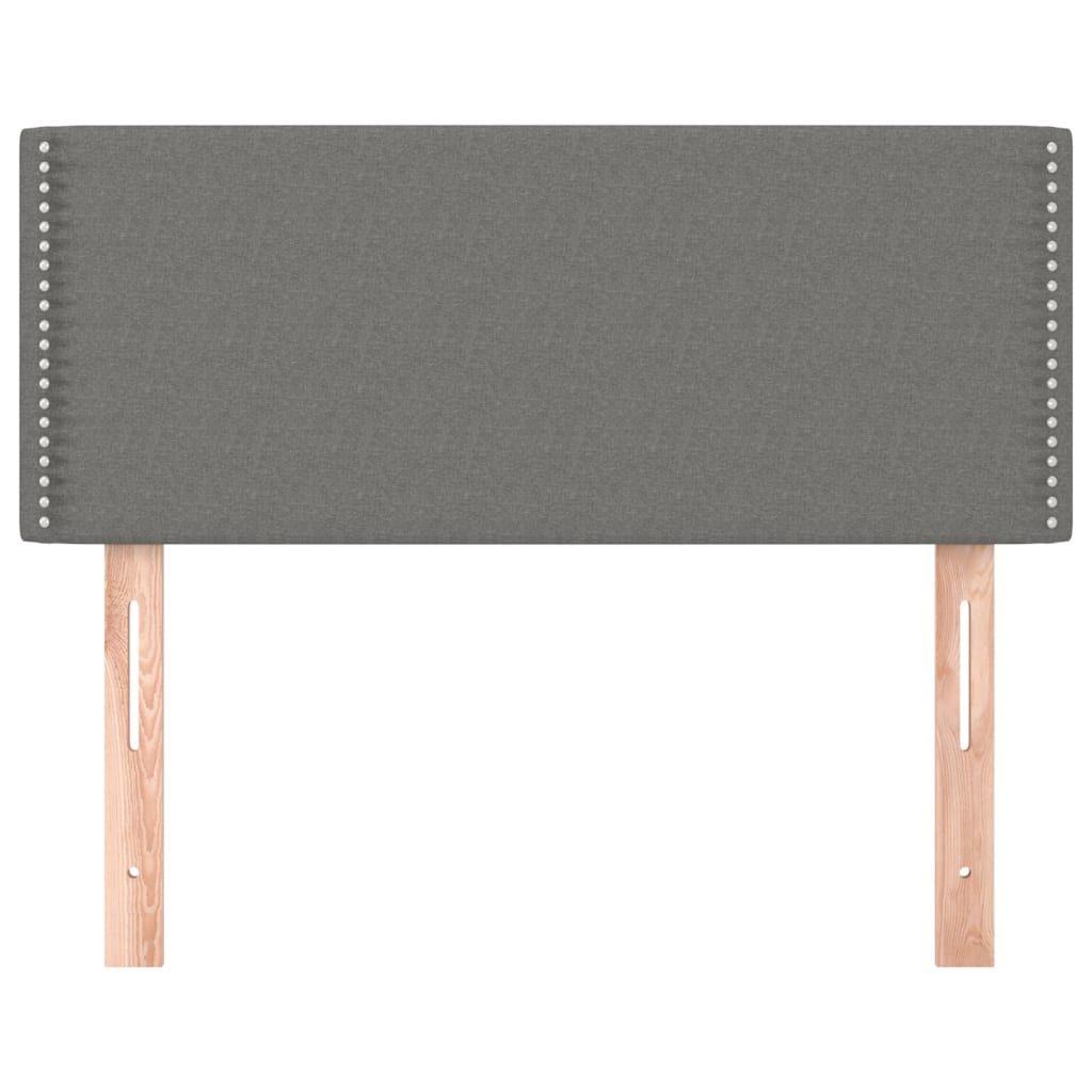 vidaXL Tăblie de pat, gri închis, 80x5x78/88 cm, textil vidaXL Tăblie de pat, gri închis, 80x5x78/88 cm, textil