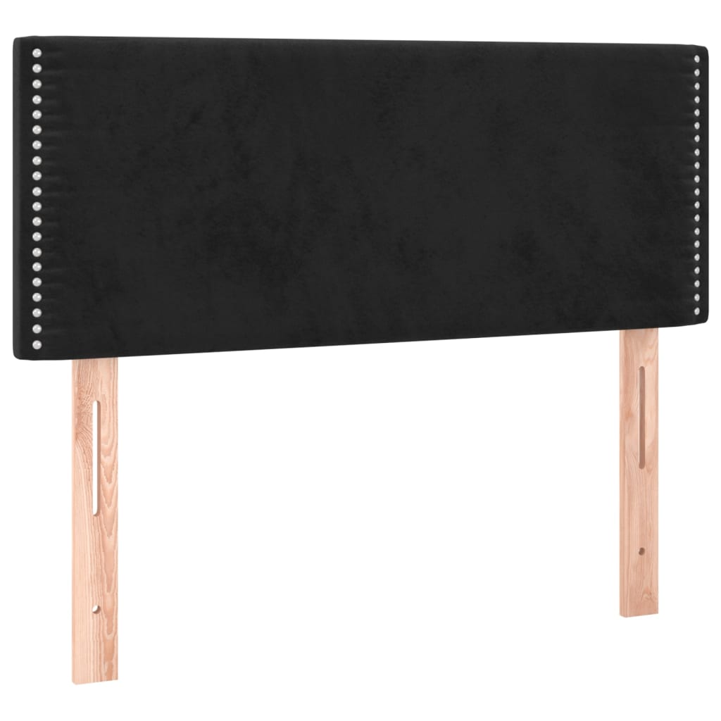 vidaXL Tăblie de pat, negru, 80x5x78/88 cm, catifea