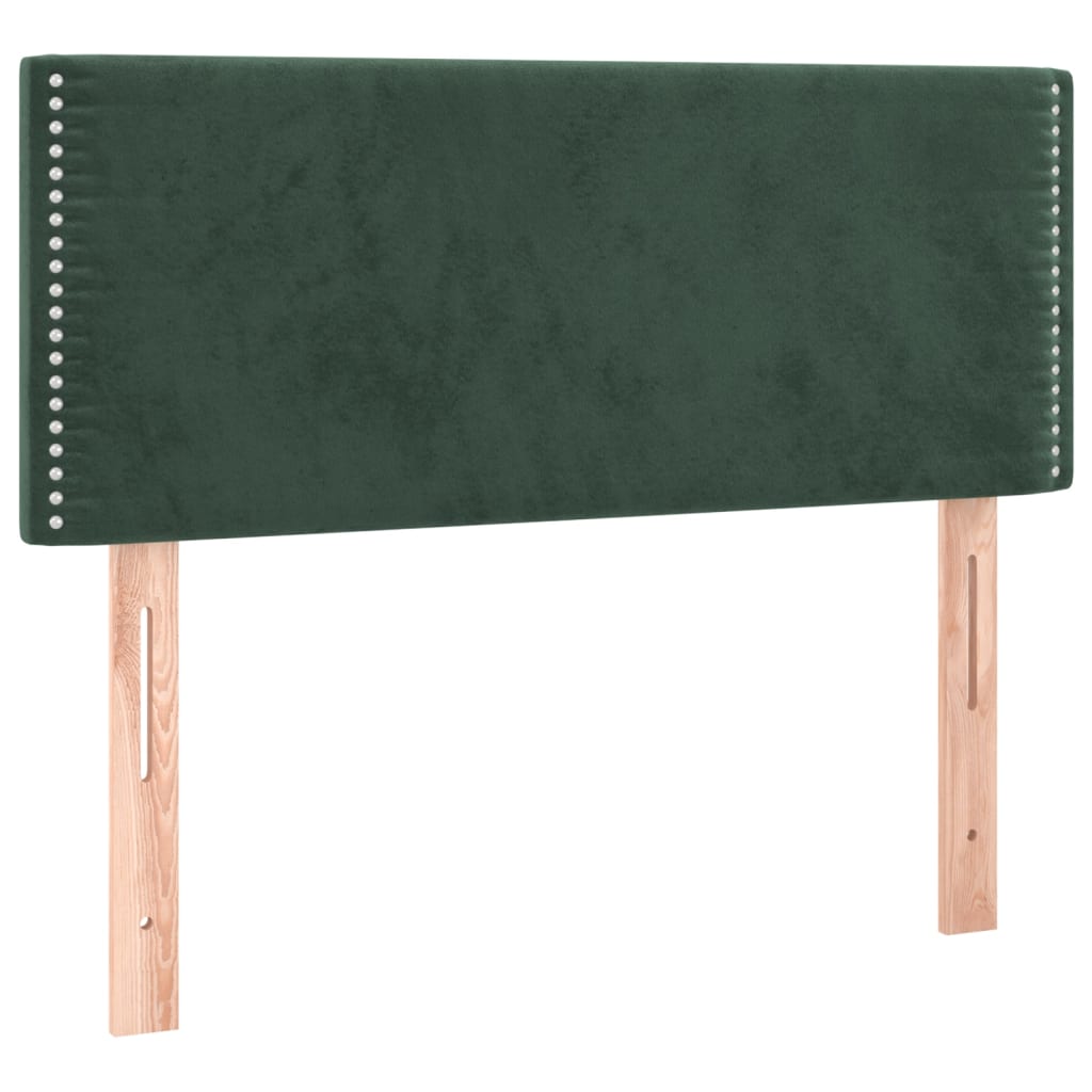 vidaXL Tăblie de pat, verde închis, 80x5x78/88 cm, catifea vidaXL Tăblie de pat, verde închis, 80x5x78/88 cm, catifea