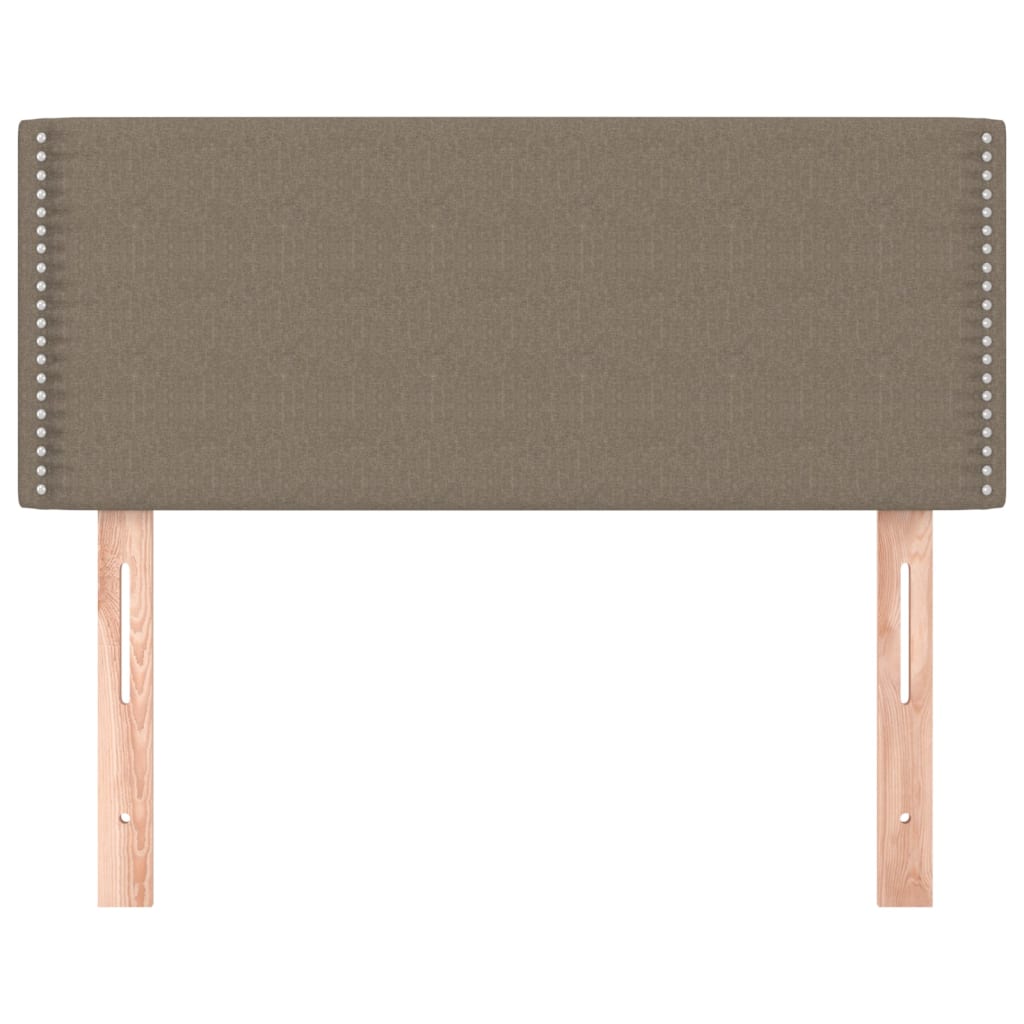 vidaXL Tăblie de pat, gri taupe, 90x5x78/88 cm, textil vidaXL Tăblie de pat, gri taupe, 90x5x78/88 cm, textil