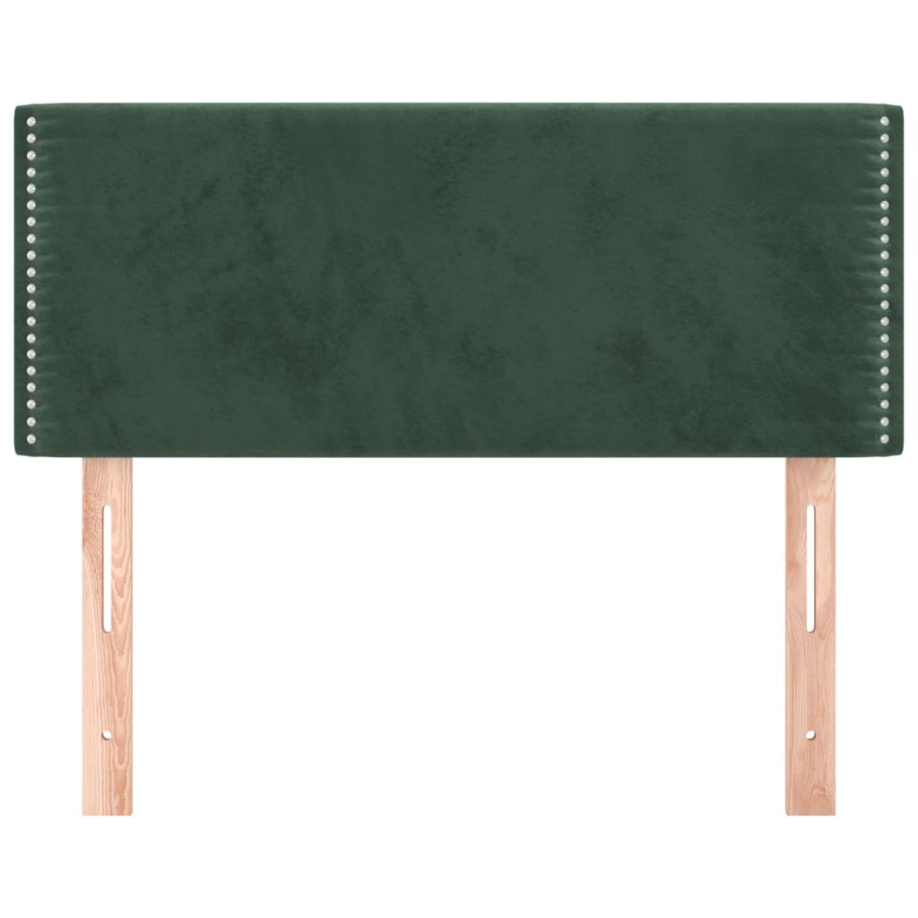 vidaXL Tăblie de pat, verde închis, 90x5x78/88 cm, catifea vidaXL Tăblie de pat, verde închis, 90x5x78/88 cm, catifea