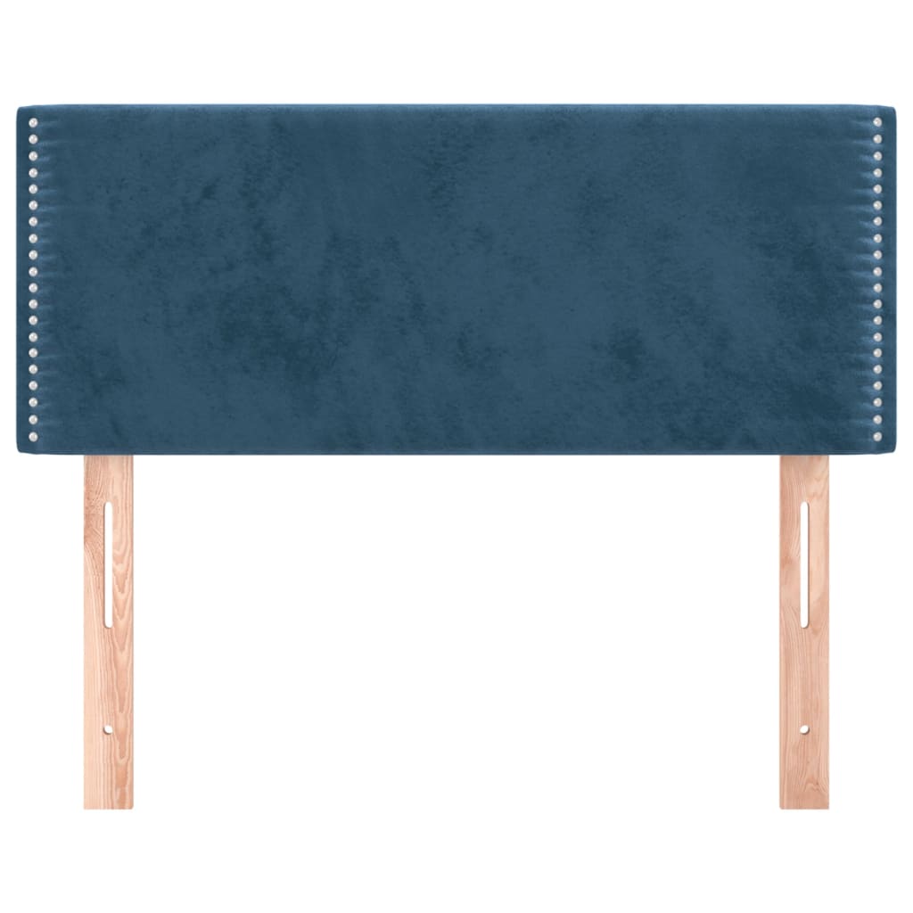 vidaXL Tăblie de pat, albastru închis, 90x5x78/88 cm, catifea vidaXL Tăblie de pat, albastru închis, 90x5x78/88 cm, catifea