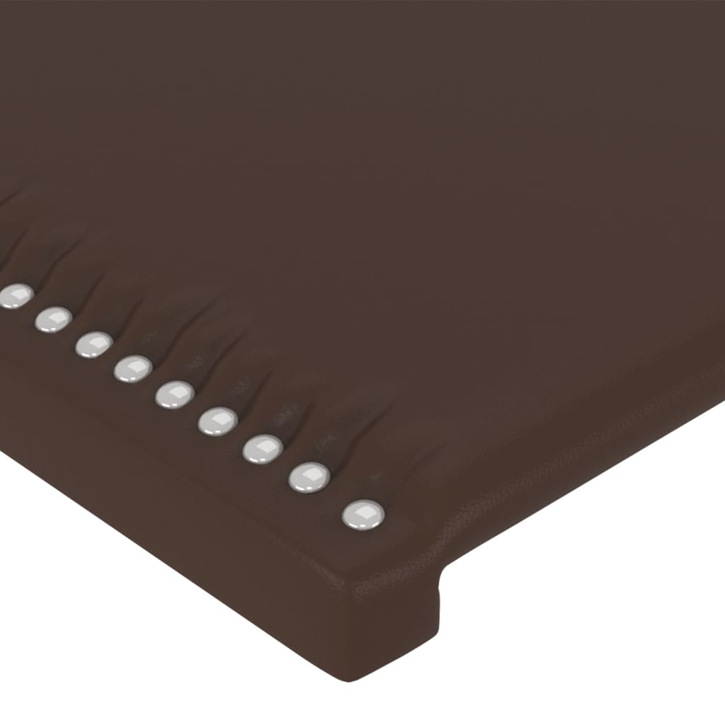 vidaXL Tăblii de pat, 2 buc., maro, 72x5x78/88 cm, piele ecologică vidaXL Tăblii de pat, 2 buc., maro, 72x5x78/88 cm, piele ecologică