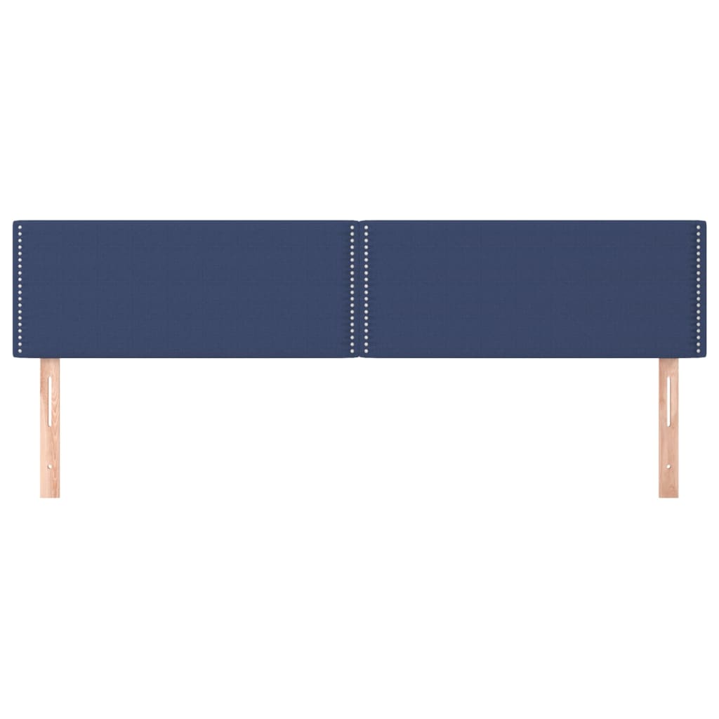 vidaXL Tăblii de pat, 2 buc, albastru, 90x5x78/88 cm, textil vidaXL Tăblii de pat, 2 buc, albastru, 90x5x78/88 cm, textil