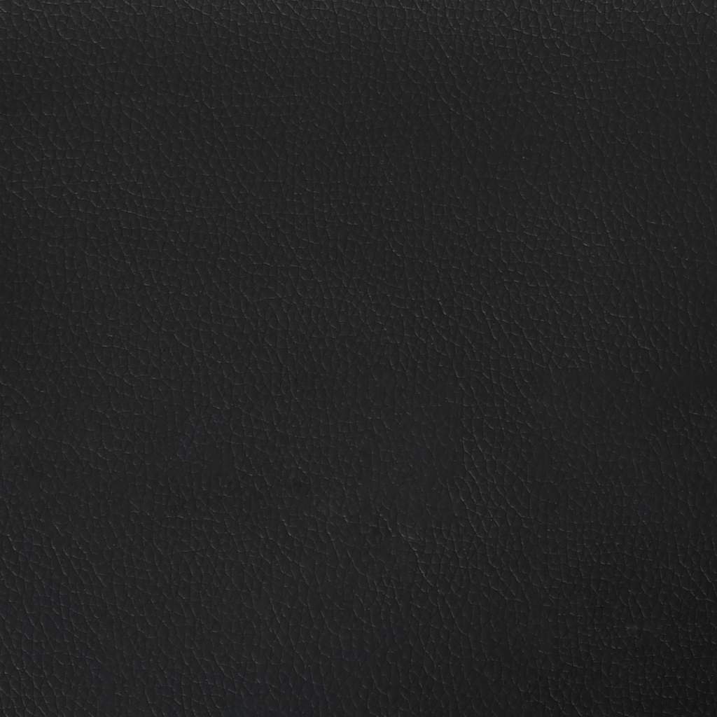 vidaXL Tăblii de pat, 2 buc, negru, 90x5x78/88 cm, piele ecologică