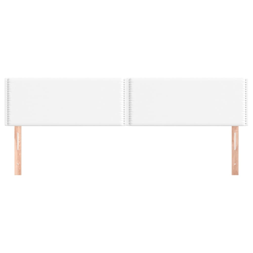 vidaXL Tăblii de pat, 2 buc, alb, 90x5x78/88 cm, piele ecologică vidaXL Tăblii de pat, 2 buc, alb, 90x5x78/88 cm, piele ecologică