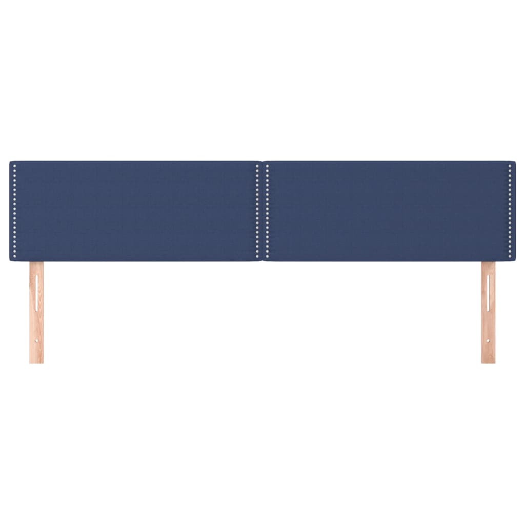 vidaXL Tăblii de pat, 2 buc, albastru, 100x5x78/88 cm, textil vidaXL Tăblii de pat, 2 buc, albastru, 100x5x78/88 cm, textil