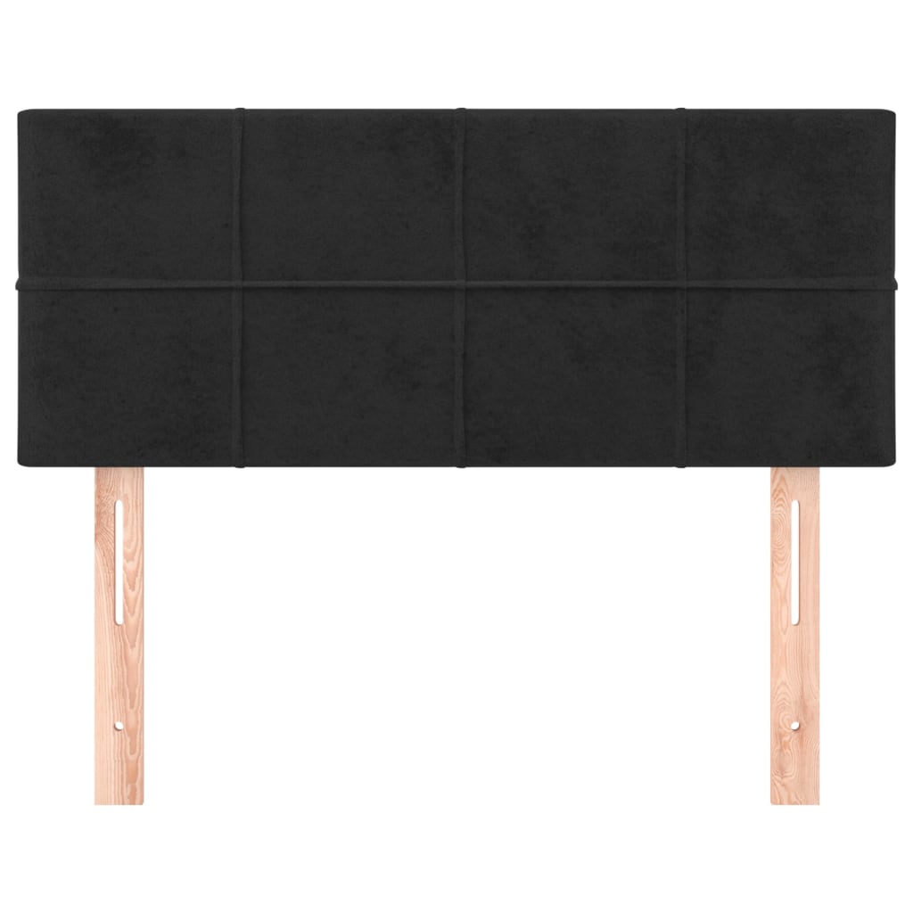 vidaXL Tăblie de pat, negru, 90x5x78/88 cm, catifea