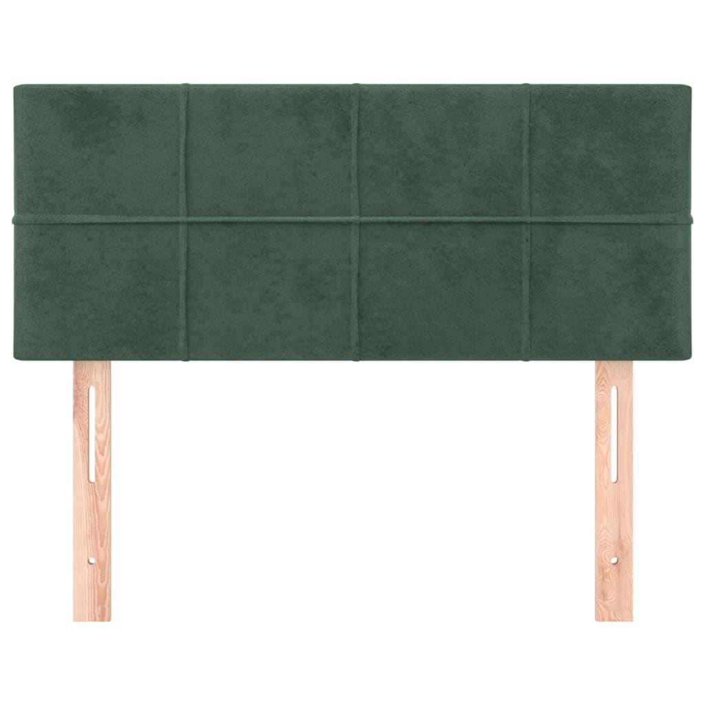 vidaXL Tăblie de pat, verde închis, 90x5x78/88 cm, catifea vidaXL Tăblie de pat, verde închis, 90x5x78/88 cm, catifea