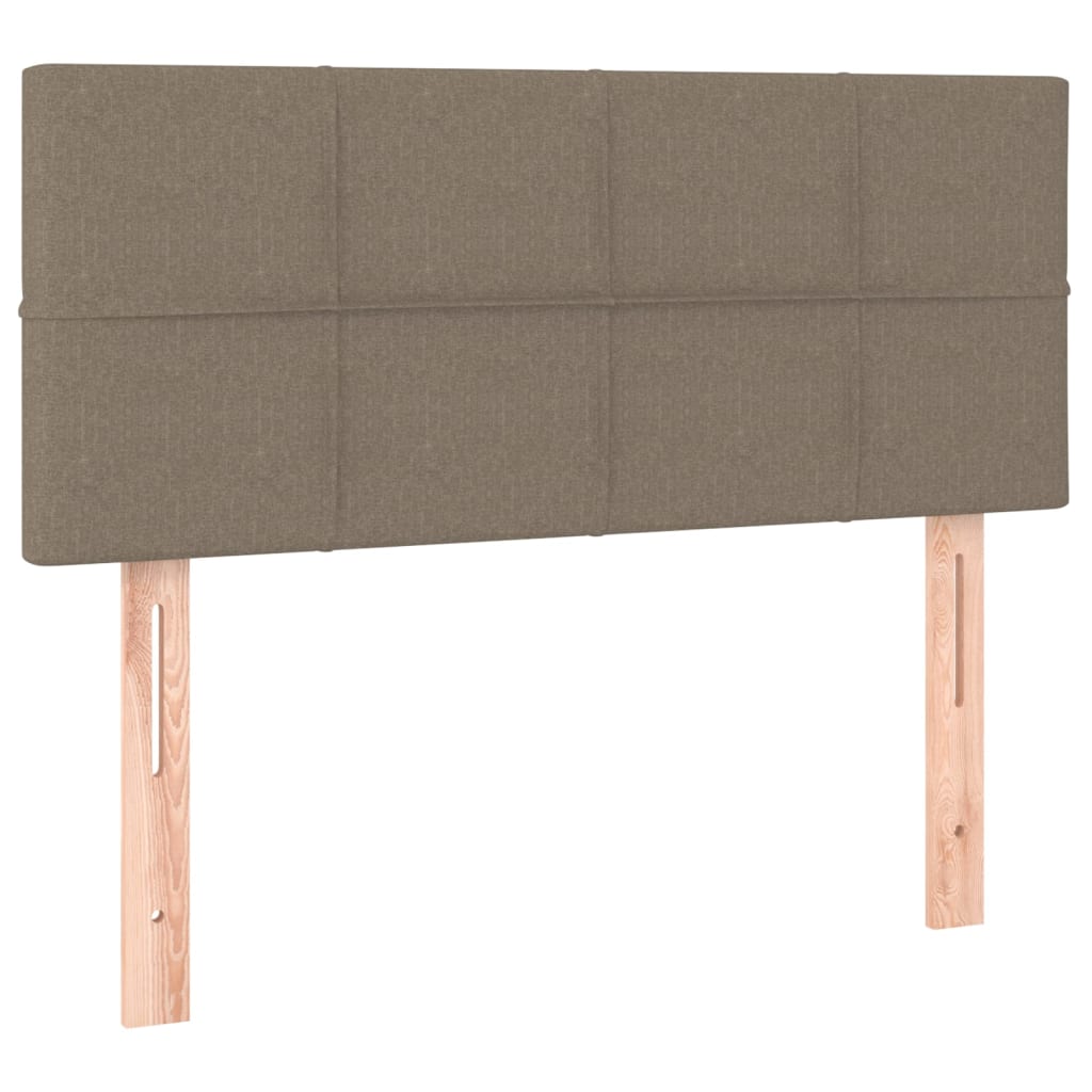 vidaXL Tăblie de pat, gri taupe, 100x5x78/88 cm, textil vidaXL Tăblie de pat, gri taupe, 100x5x78/88 cm, textil