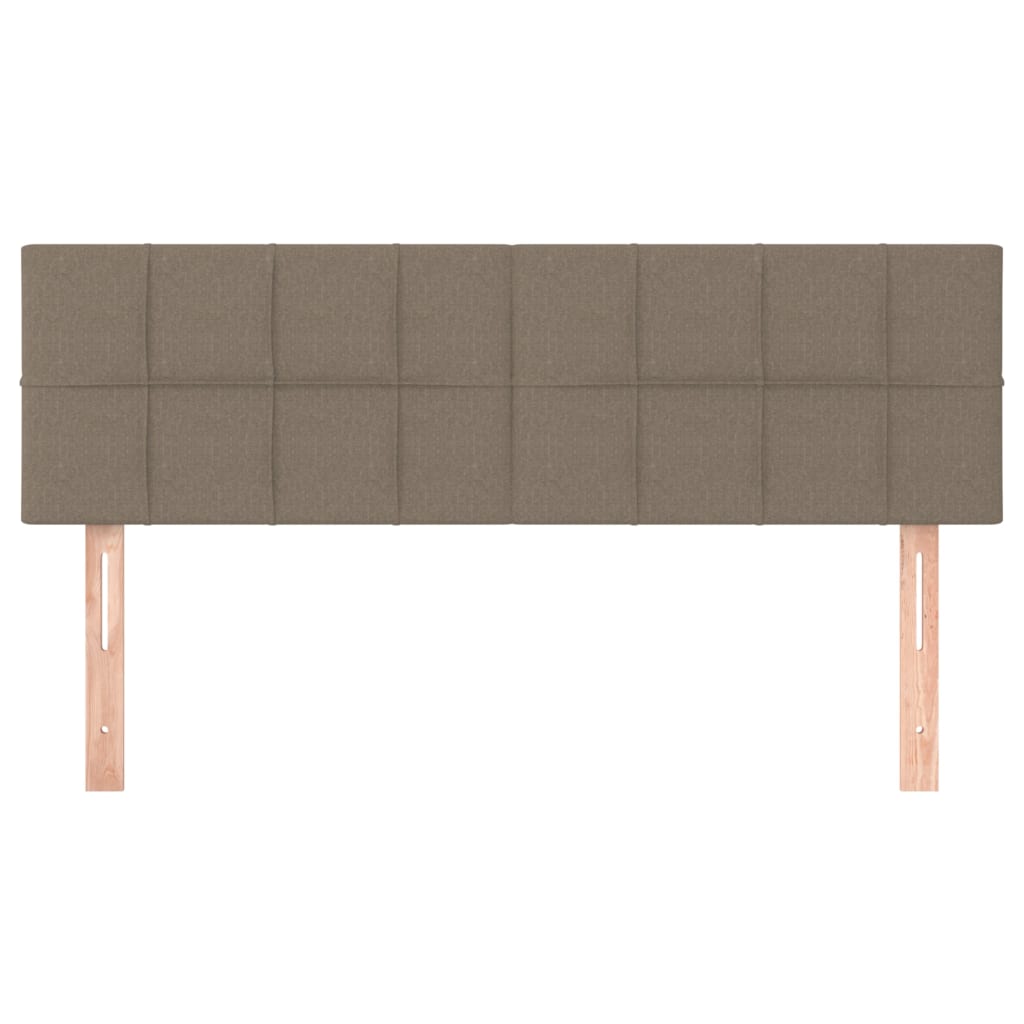 vidaXL Tăblii de pat, 2 buc., gri taupe, 72x5x78/88 cm, textil vidaXL Tăblii de pat, 2 buc., gri taupe, 72x5x78/88 cm, textil