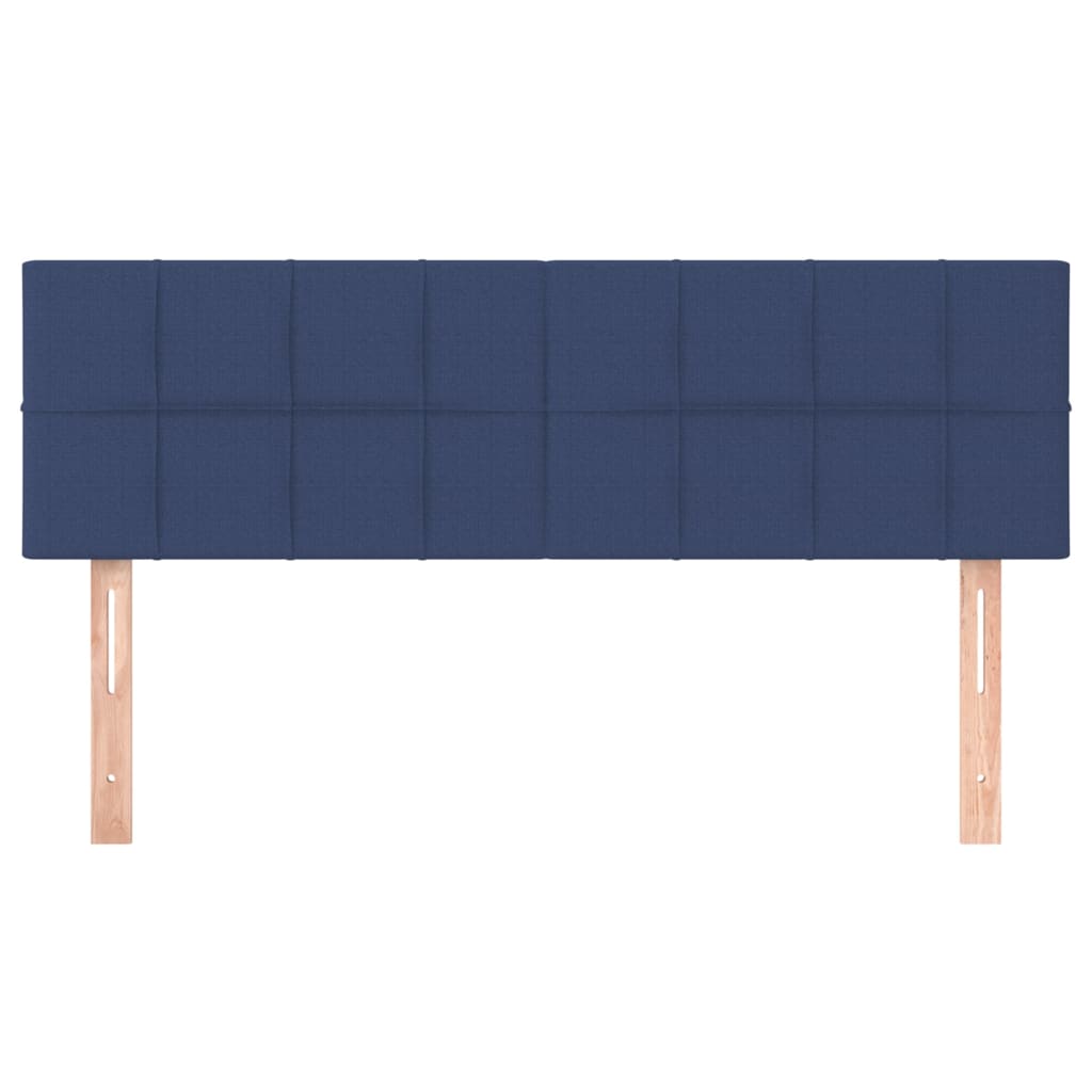 vidaXL Tăblii de pat, 2 buc., albastru, 72x5x78/88 cm, textil vidaXL Tăblii de pat, 2 buc., albastru, 72x5x78/88 cm, textil