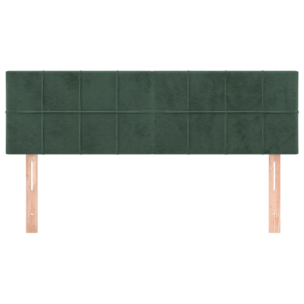 vidaXL Tăblii de pat, 2 buc., verde închis, 72x5x78/88 cm, catifea vidaXL Tăblii de pat, 2 buc., verde închis, 72x5x78/88 cm, catifea
