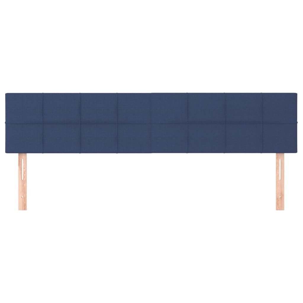 vidaXL Tăblii de pat, 2 buc, albastru, 100x5x78/88 cm, textil vidaXL Tăblii de pat, 2 buc, albastru, 100x5x78/88 cm, textil