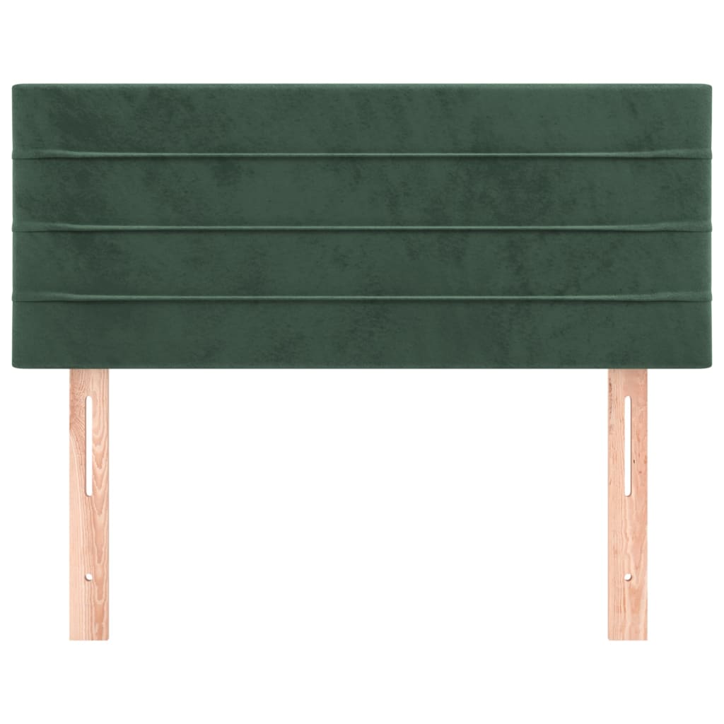 vidaXL Tăblie de pat, verde închis, 80x5x78/88 cm, catifea vidaXL Tăblie de pat, verde închis, 80x5x78/88 cm, catifea