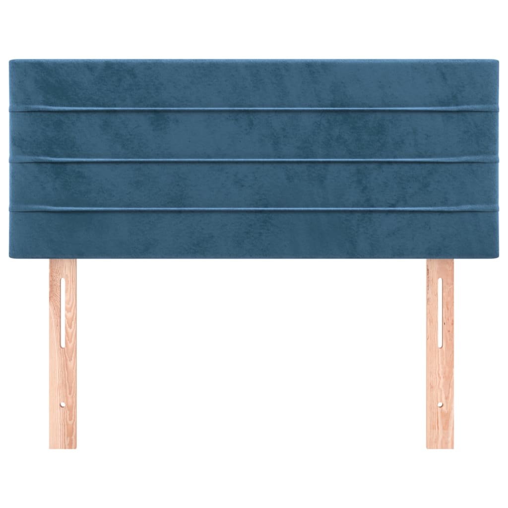 vidaXL Tăblie de pat, albastru închis, 80x5x78/88 cm, catifea vidaXL Tăblie de pat, albastru închis, 80x5x78/88 cm, catifea