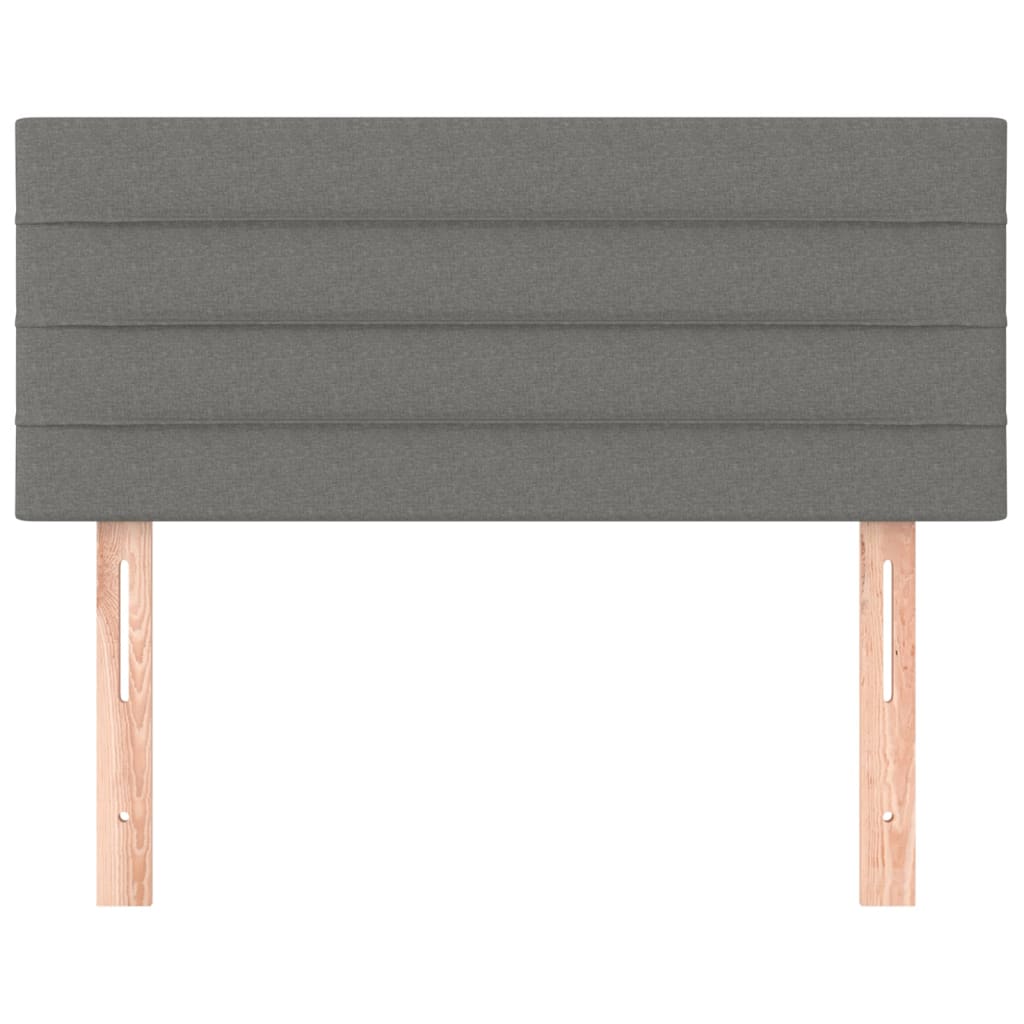 vidaXL Tăblie de pat, gri închis, 90x5x78/88 cm, textil vidaXL Tăblie de pat, gri închis, 90x5x78/88 cm, textil