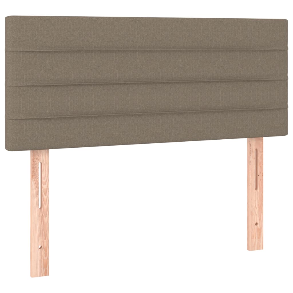vidaXL Tăblie de pat, gri taupe, 100x5x78/88 cm, textil vidaXL Tăblie de pat, gri taupe, 100x5x78/88 cm, textil