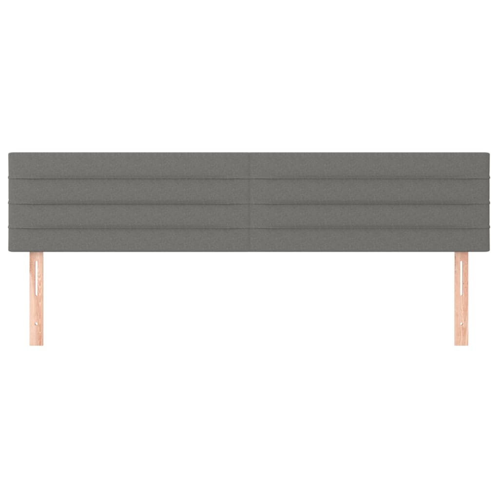 vidaXL Tăblii de pat, 2 buc, gri închis, 90x5x78/88 cm, textil vidaXL Tăblii de pat, 2 buc, gri închis, 90x5x78/88 cm, textil