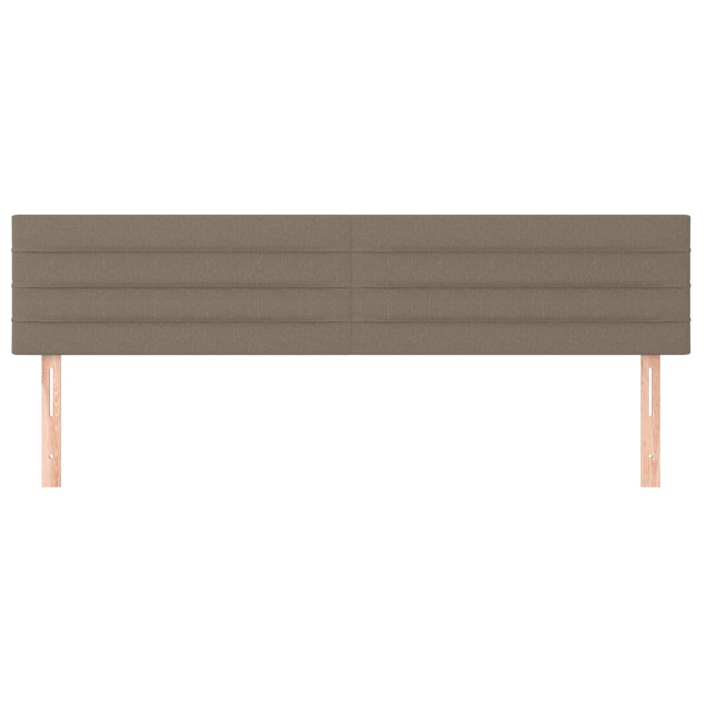 vidaXL Tăblii de pat, 2 buc, gri taupe, 100x5x78/88 cm, textil vidaXL Tăblii de pat, 2 buc, gri taupe, 100x5x78/88 cm, textil