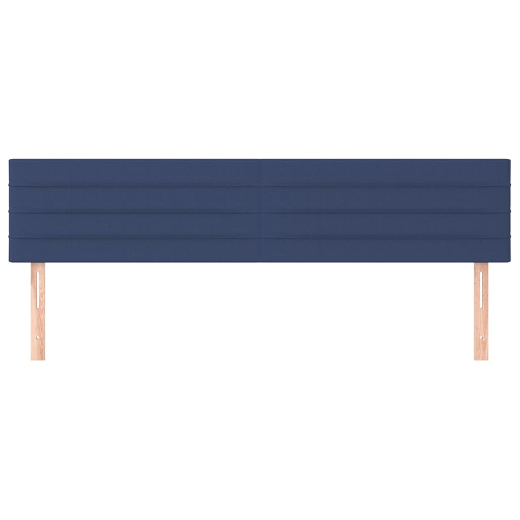 vidaXL Tăblii de pat, 2 buc, albastru, 100x5x78/88 cm, textil vidaXL Tăblii de pat, 2 buc, albastru, 100x5x78/88 cm, textil