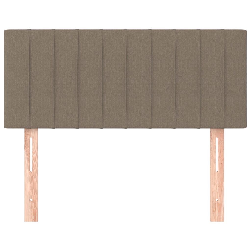 vidaXL Tăblie de pat, gri taupe, 90x5x78/88 cm, textil vidaXL Tăblie de pat, gri taupe, 90x5x78/88 cm, textil