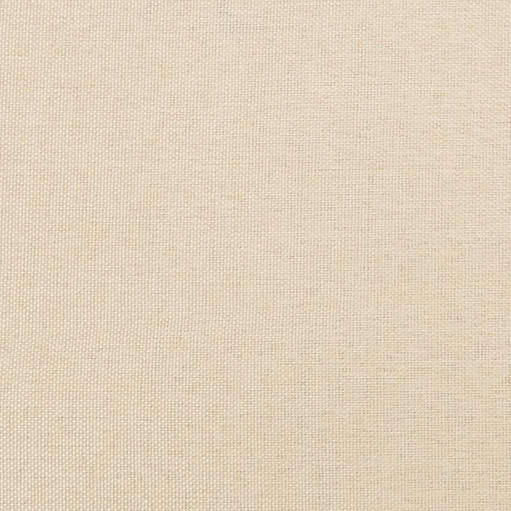 vidaXL Tăblie de pat, crem, 90x5x78/88 cm, textil