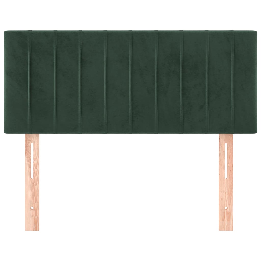 vidaXL Tăblie de pat, verde închis, 90x5x78/88 cm, catifea vidaXL Tăblie de pat, verde închis, 90x5x78/88 cm, catifea
