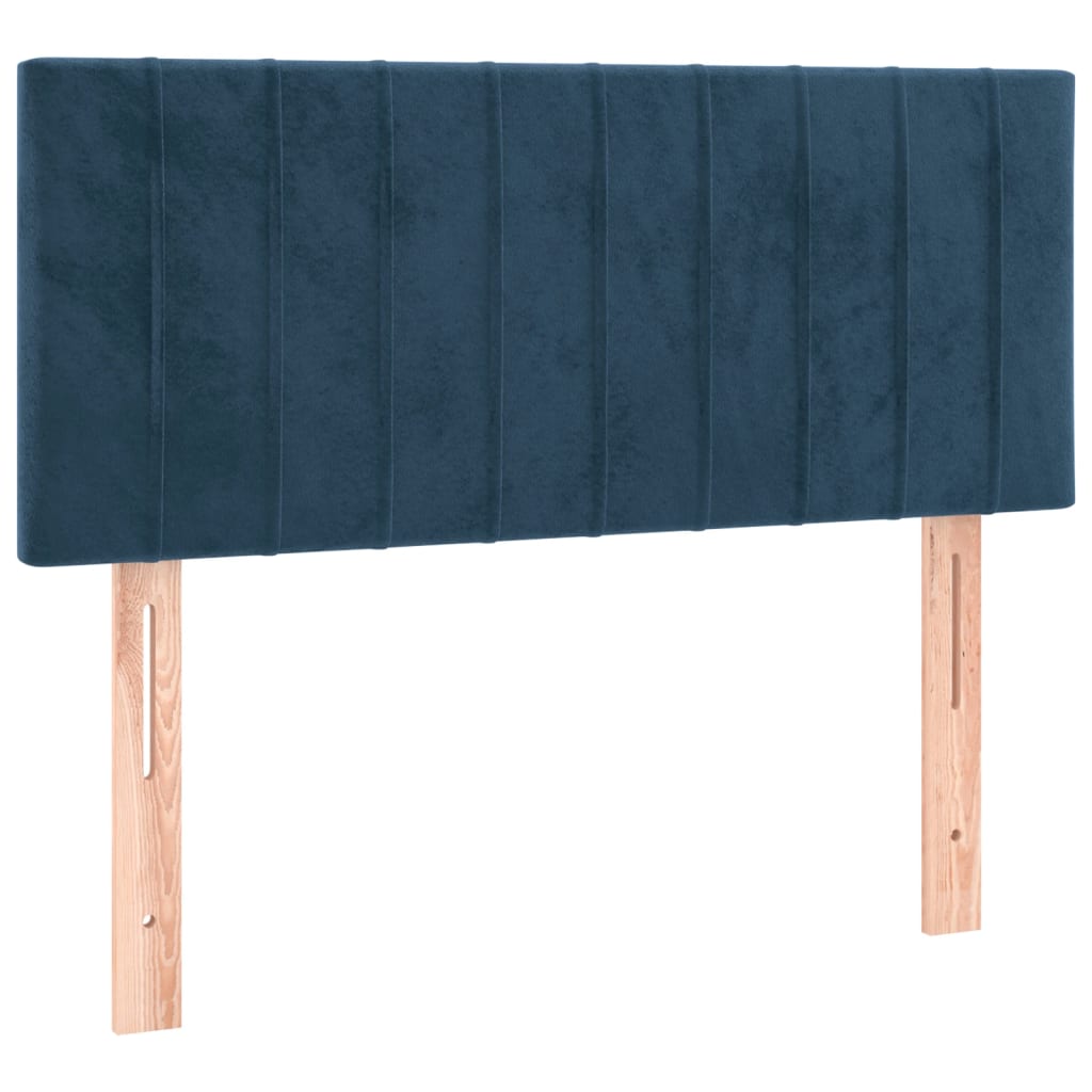 vidaXL Tăblie de pat, albastru închis, 90x5x78/88 cm, catifea vidaXL Tăblie de pat, albastru închis, 90x5x78/88 cm, catifea