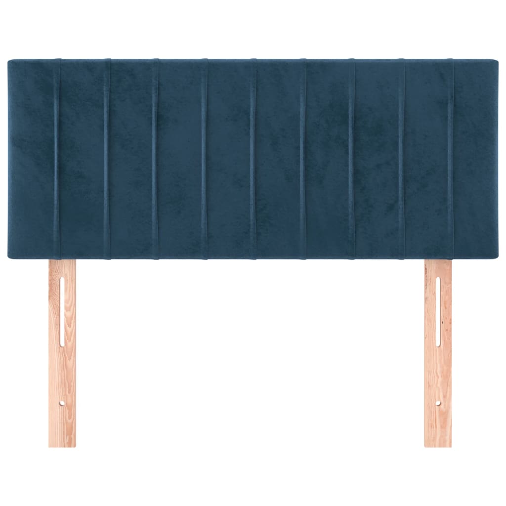 vidaXL Tăblie de pat, albastru închis, 90x5x78/88 cm, catifea vidaXL Tăblie de pat, albastru închis, 90x5x78/88 cm, catifea