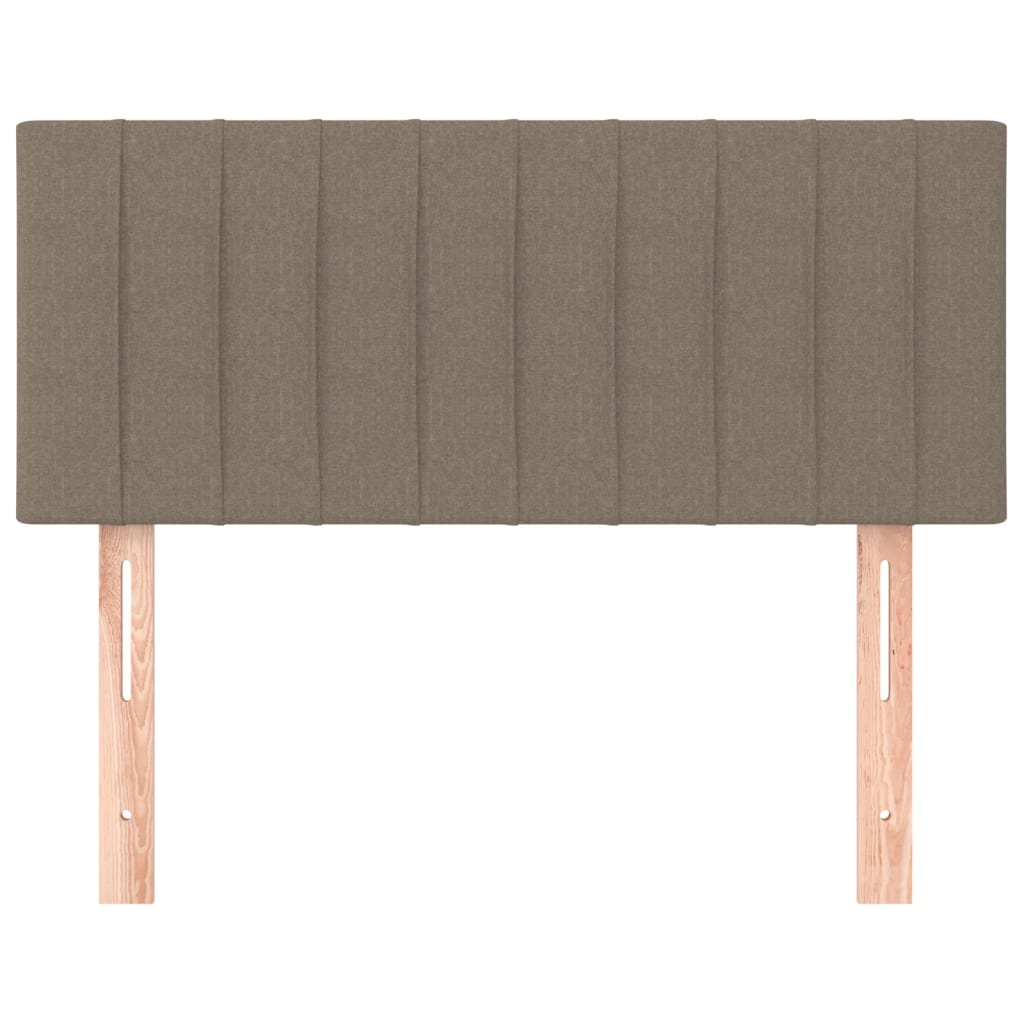 vidaXL Tăblie de pat, gri taupe, 100x5x78/88 cm, textil vidaXL Tăblie de pat, gri taupe, 100x5x78/88 cm, textil