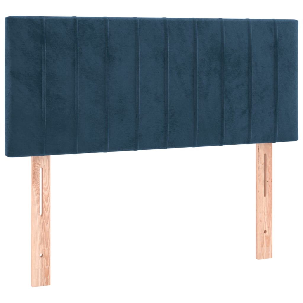 vidaXL Tăblie de pat, albastru închis, 100x5x78/88 cm, catifea vidaXL Tăblie de pat, albastru închis, 100x5x78/88 cm, catifea