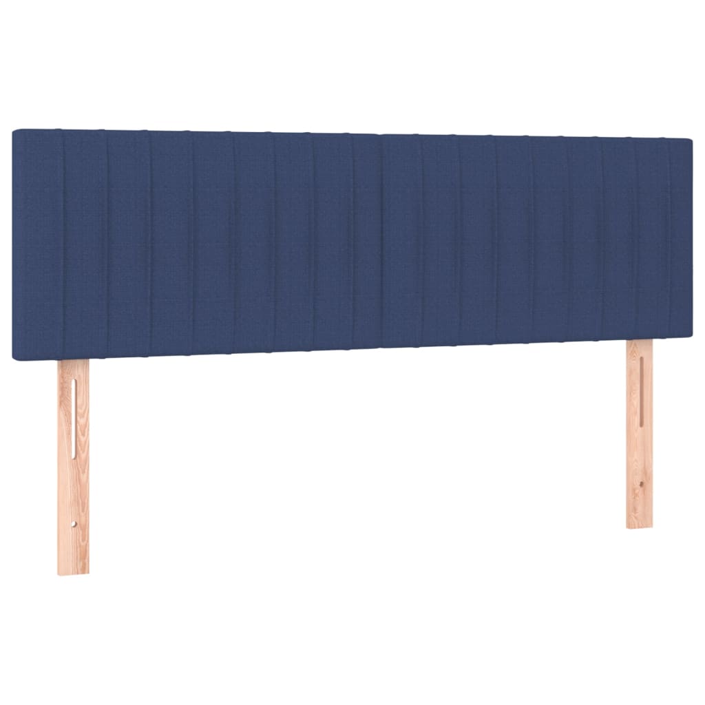 vidaXL Tăblii de pat, 2 buc., albastru, 72x5x78/88 cm, textil vidaXL Tăblii de pat, 2 buc., albastru, 72x5x78/88 cm, textil