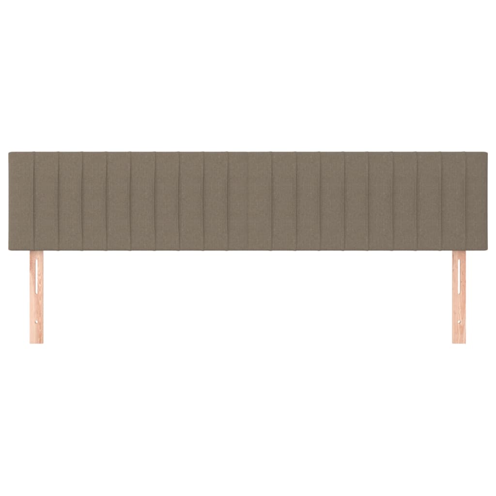 vidaXL Tăblii de pat, 2 buc, gri taupe, 100x5x78/88 cm, textil vidaXL Tăblii de pat, 2 buc, gri taupe, 100x5x78/88 cm, textil