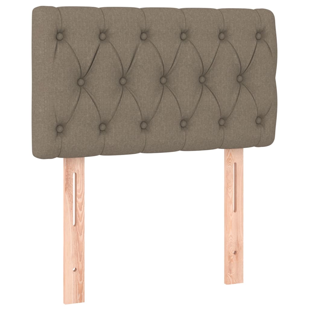 vidaXL Tăblie de pat, gri taupe, 80x7x78/88 cm, textil vidaXL Tăblie de pat, gri taupe, 80x7x78/88 cm, textil
