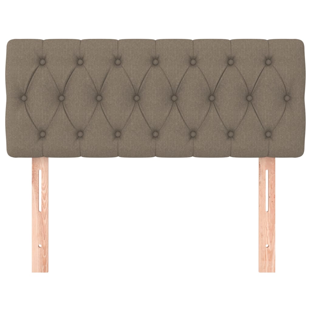 vidaXL Tăblie de pat, gri taupe, 90x7x78/88 cm, textil vidaXL Tăblie de pat, gri taupe, 90x7x78/88 cm, textil
