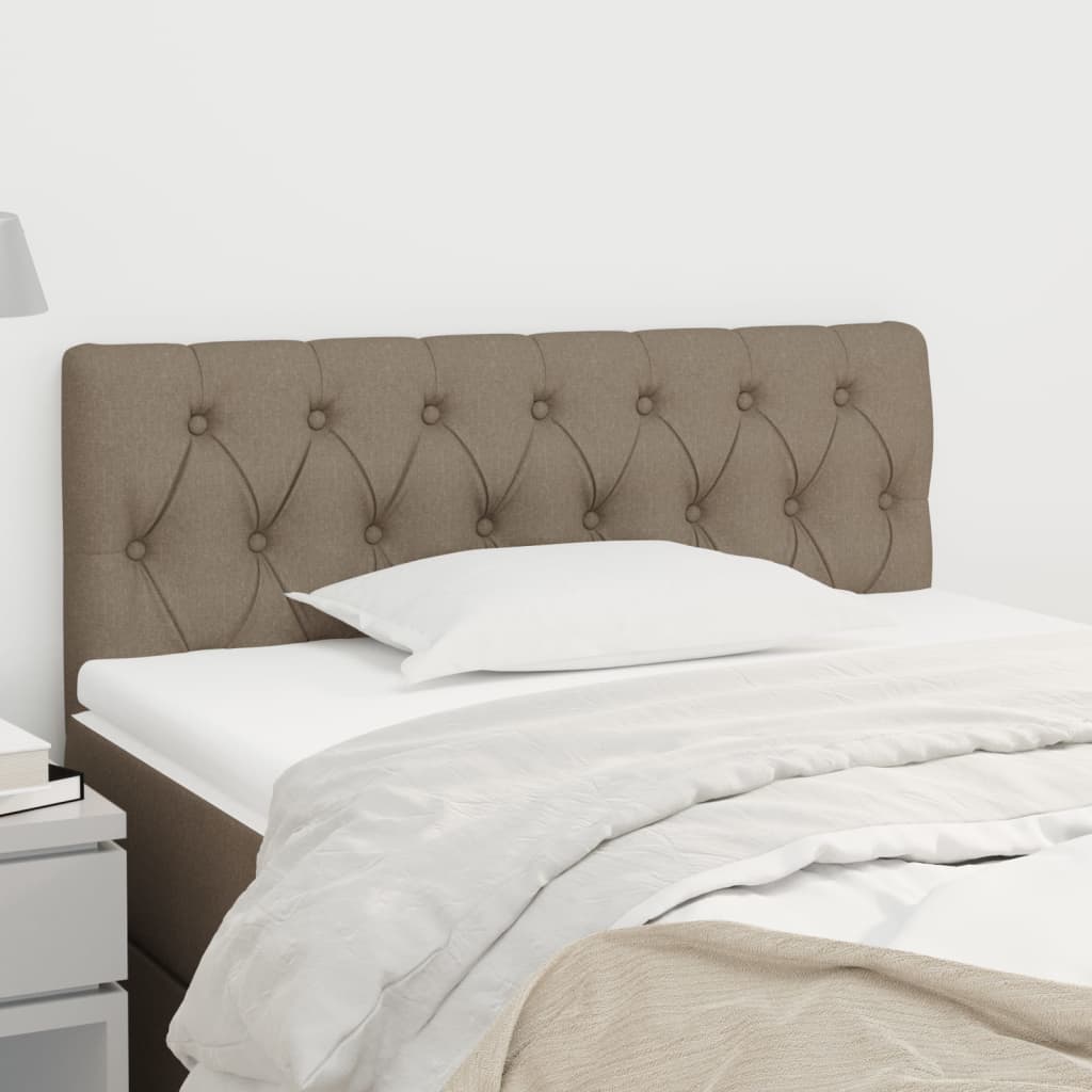 vidaXL Tăblie de pat, gri taupe, 90x7x78/88 cm, textil vidaXL Tăblie de pat, gri taupe, 90x7x78/88 cm, textil