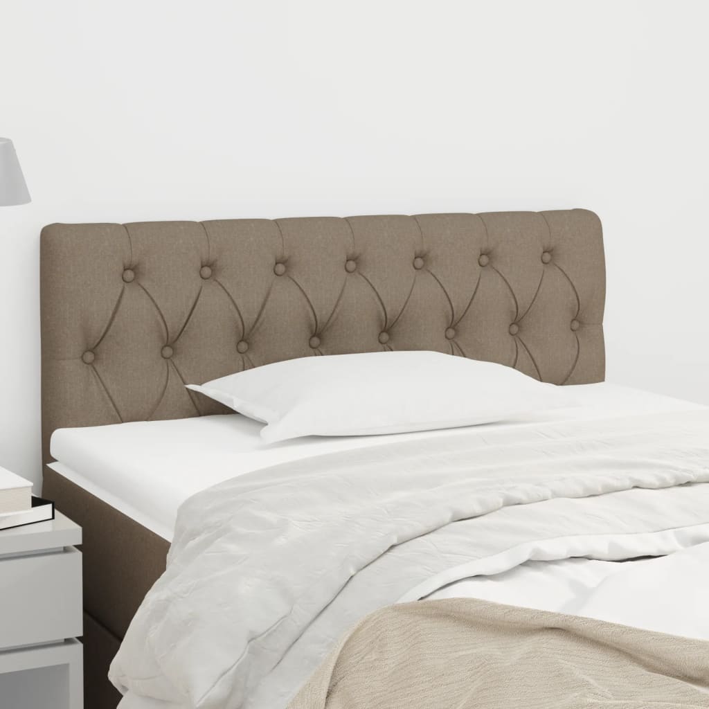 vidaXL Tăblie de pat, gri taupe, 100x7x78/88 cm, textil vidaXL Tăblie de pat, gri taupe, 100x7x78/88 cm, textil