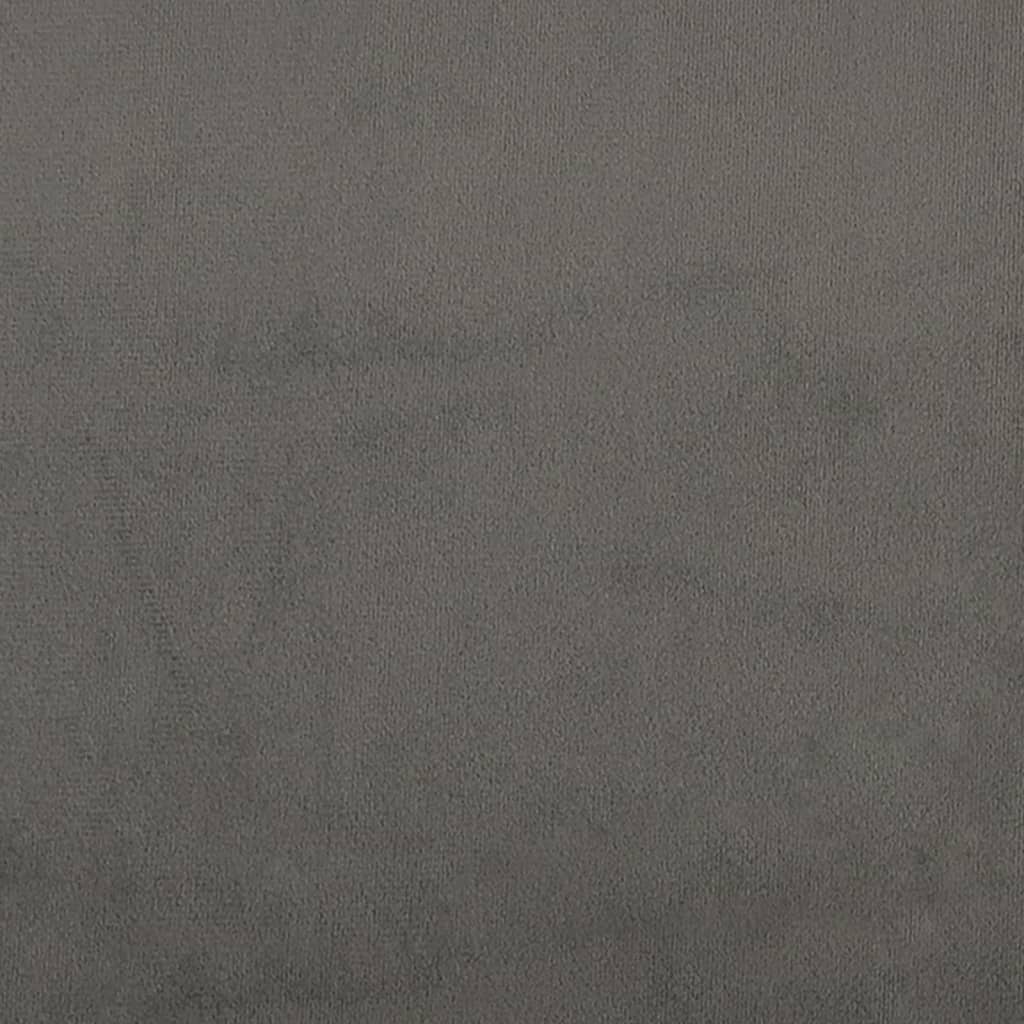 vidaXL Tăblii de pat, 2 buc, gri închis, 80x7x78/88 cm, catifea vidaXL Tăblii de pat, 2 buc, gri închis, 80x7x78/88 cm, catifea