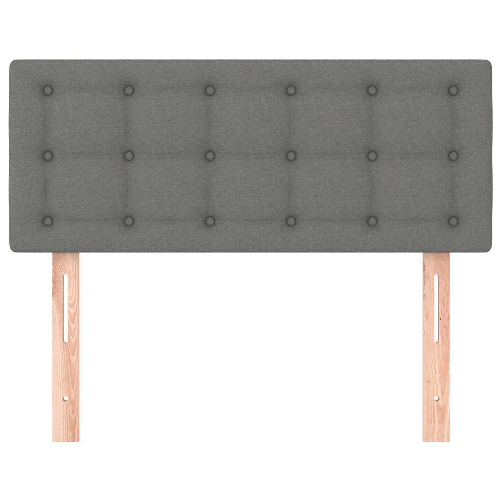 vidaXL Tăblie de pat, gri închis, 80x5x78/88 cm, textil vidaXL Tăblie de pat, gri închis, 80x5x78/88 cm, textil