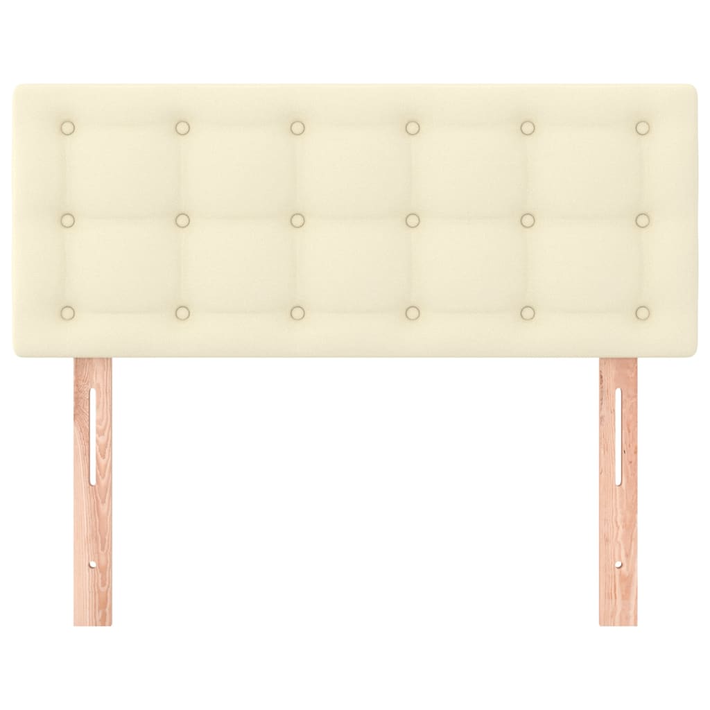 vidaXL Tăblie de pat, crem, 80x5x78/88 cm, piele ecologică