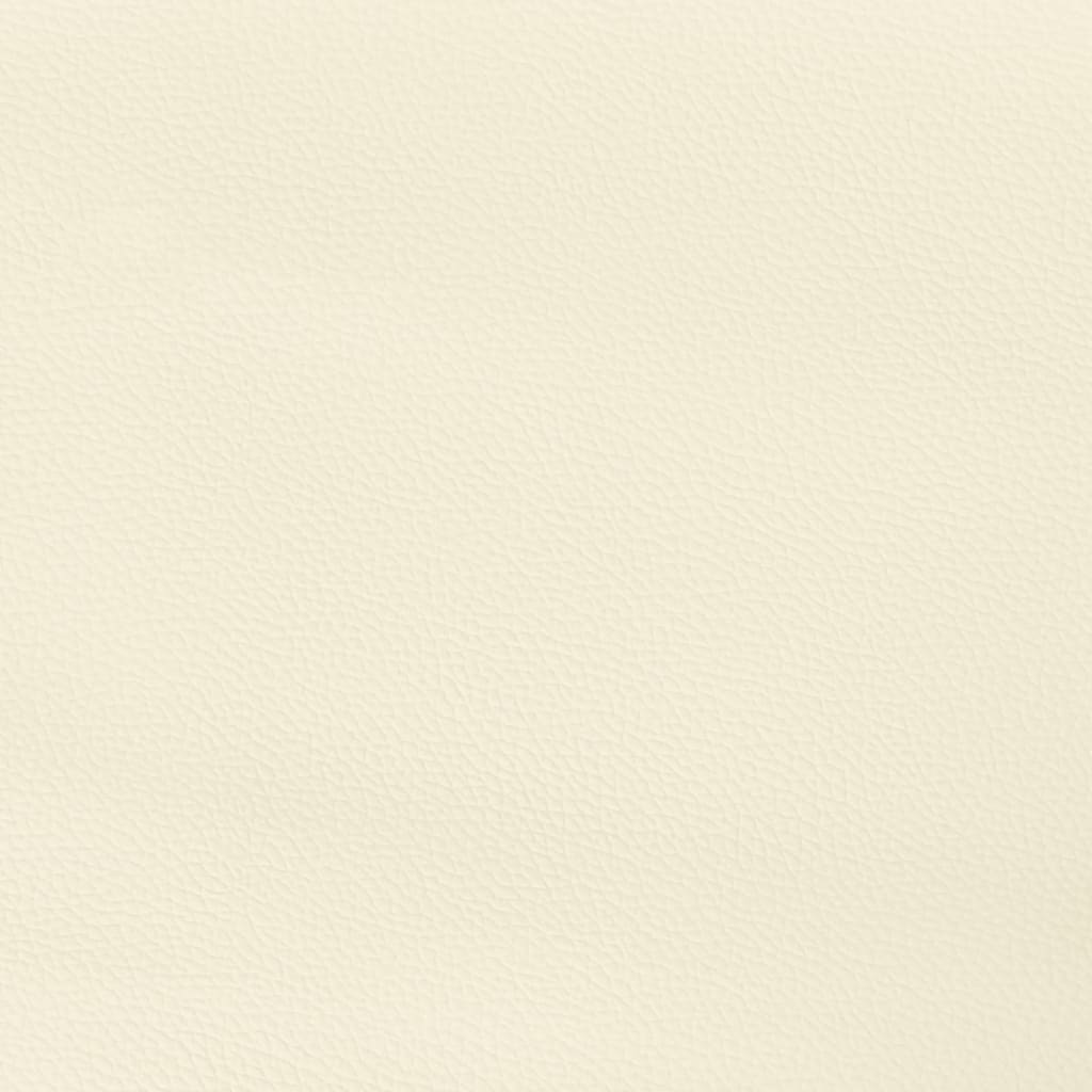 vidaXL Tăblie de pat, crem, 80x5x78/88 cm, piele ecologică