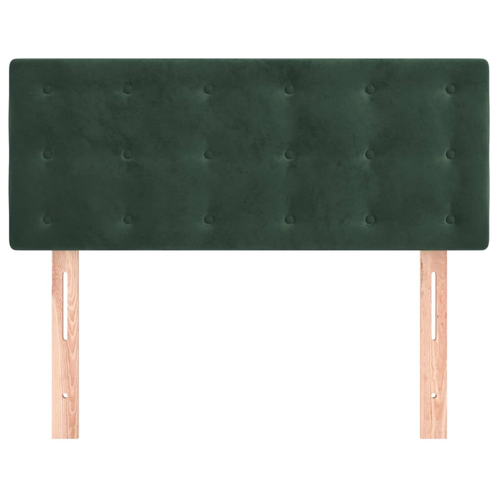 vidaXL Tăblie de pat, verde închis, 80x5x78/88 cm, catifea vidaXL Tăblie de pat, verde închis, 80x5x78/88 cm, catifea