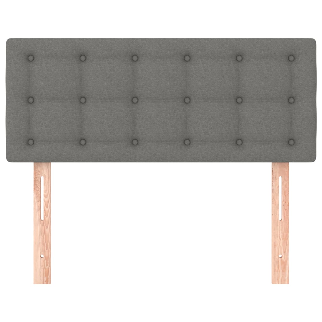 vidaXL Tăblie de pat, gri închis, 90x5x78/88 cm, textil vidaXL Tăblie de pat, gri închis, 90x5x78/88 cm, textil