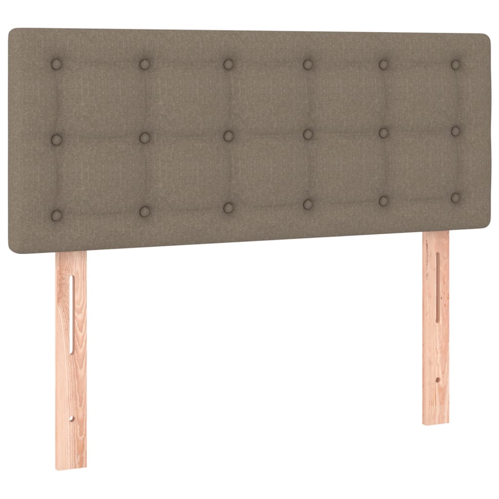 vidaXL Tăblie de pat, gri taupe, 90x5x78/88 cm, textil vidaXL Tăblie de pat, gri taupe, 90x5x78/88 cm, textil